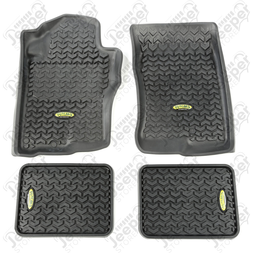 All Terrain Floor Liner Kit, Black; 05-13 Nissan Pathfinder/Xterra