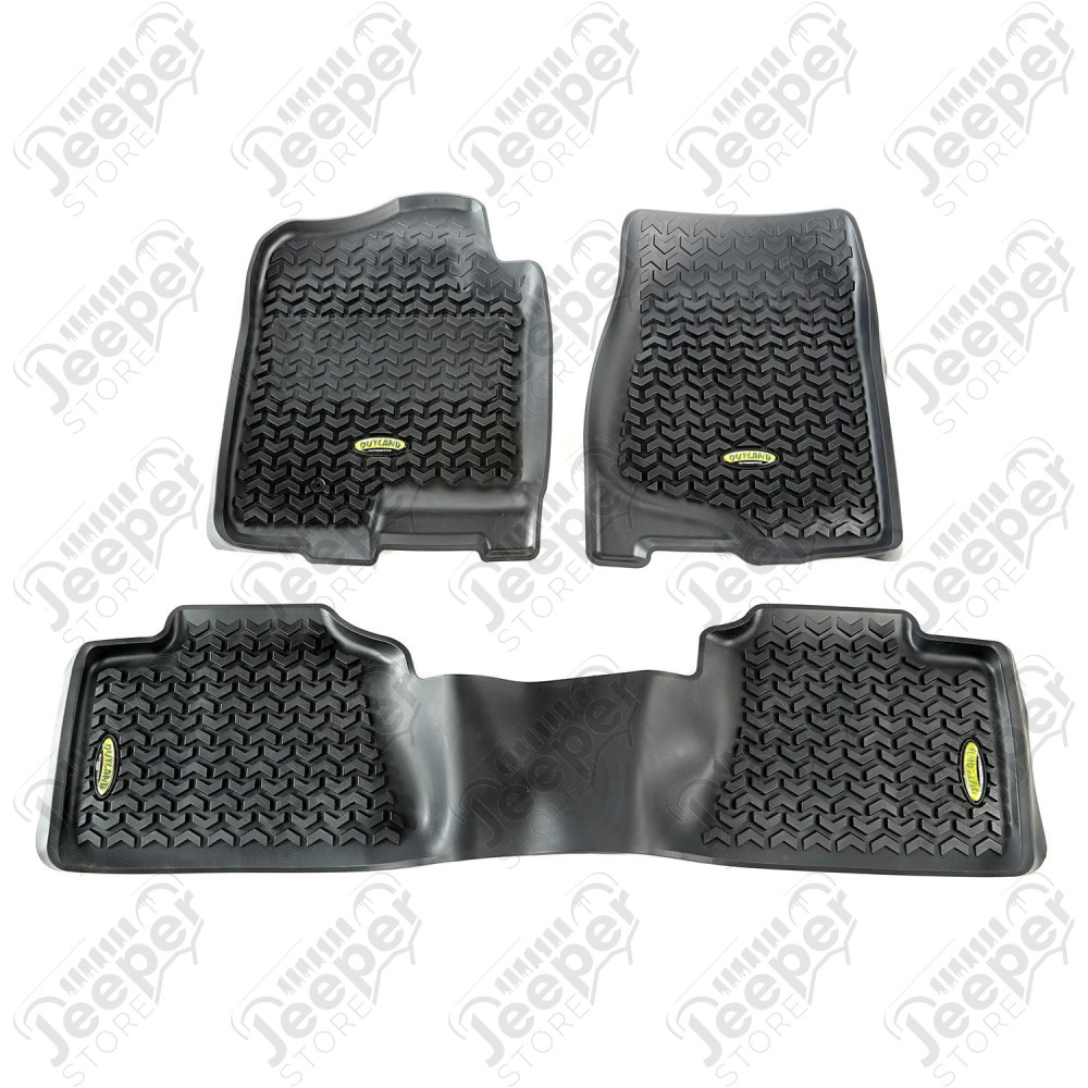 All Terrain Floor Liner Kit, Black; 07-14 Chevrolet/GMC Pickup/SUV