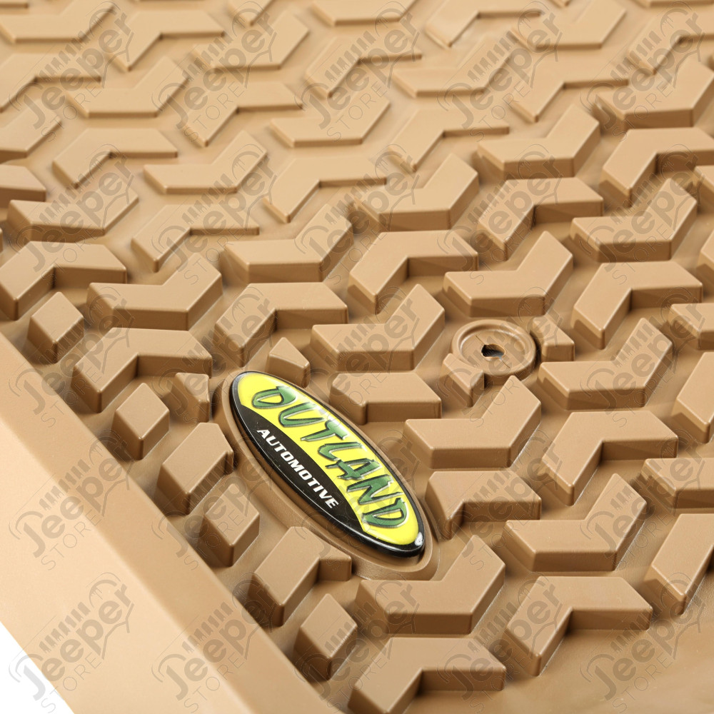 All Terrain Floor Liner, Front Pair, Tan 07-13 GM Truck RegCab