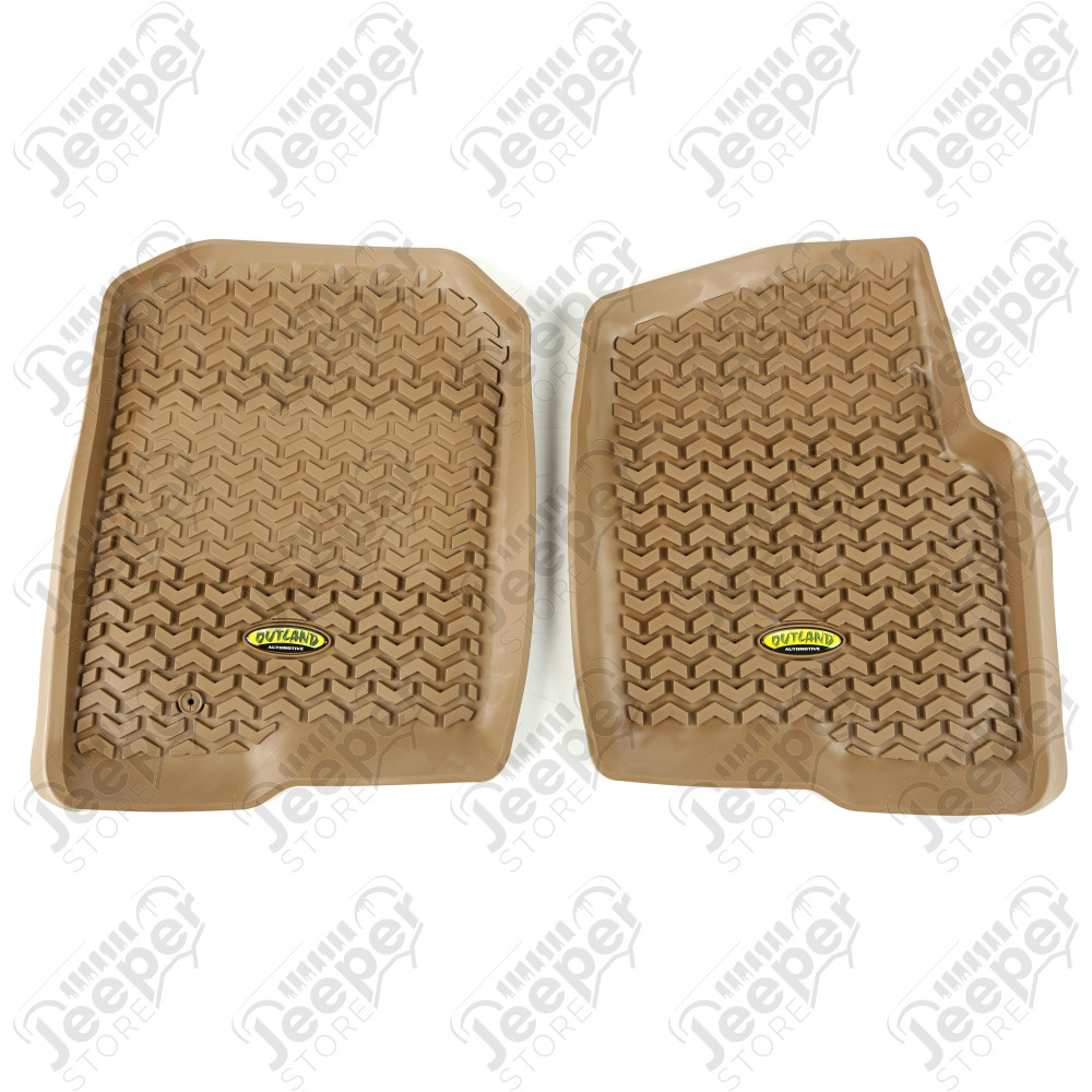 All Terrain Floor Liner, Front Pair, Tan; 04-08 Ford Mark LT/F-150