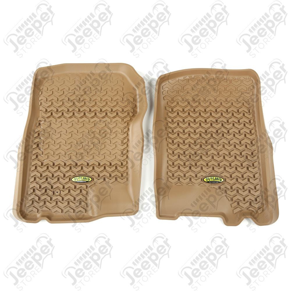 All Terrain Floor Liner, Front Pair, Tan; 97-03 Ford F150/SUV