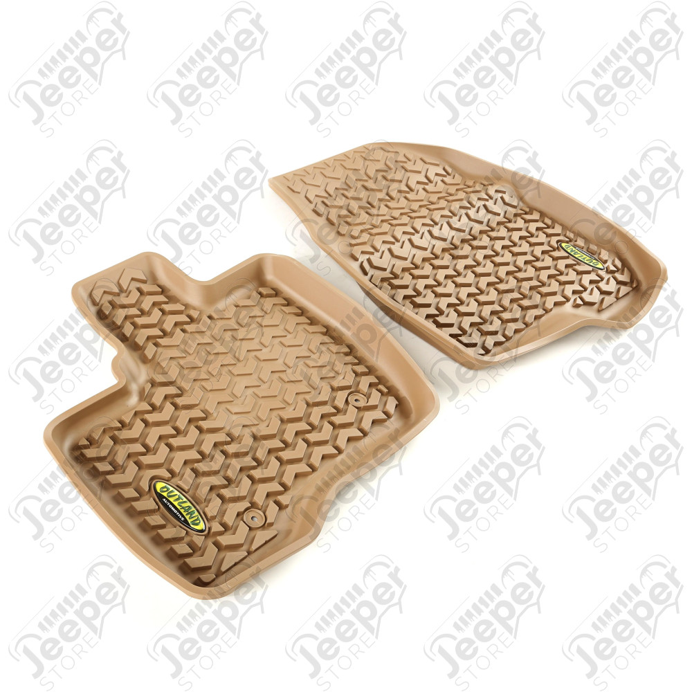 All Terrain Floor Liner, Front Pair, Tan; 11-14 Ford Explorer