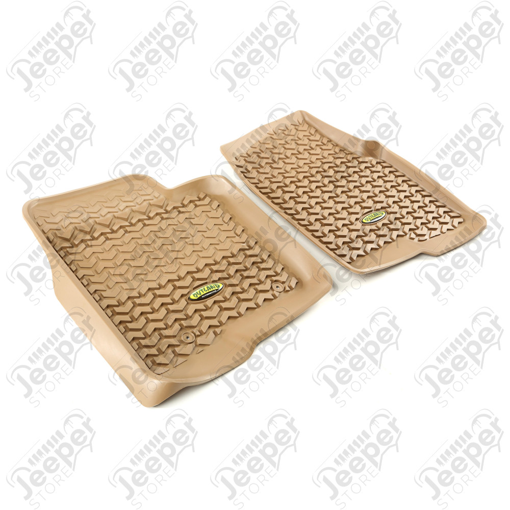 All Terrain Floor Liner, Front Pair, Tan 11-14 F150 Reg/Ext/SuperCrew