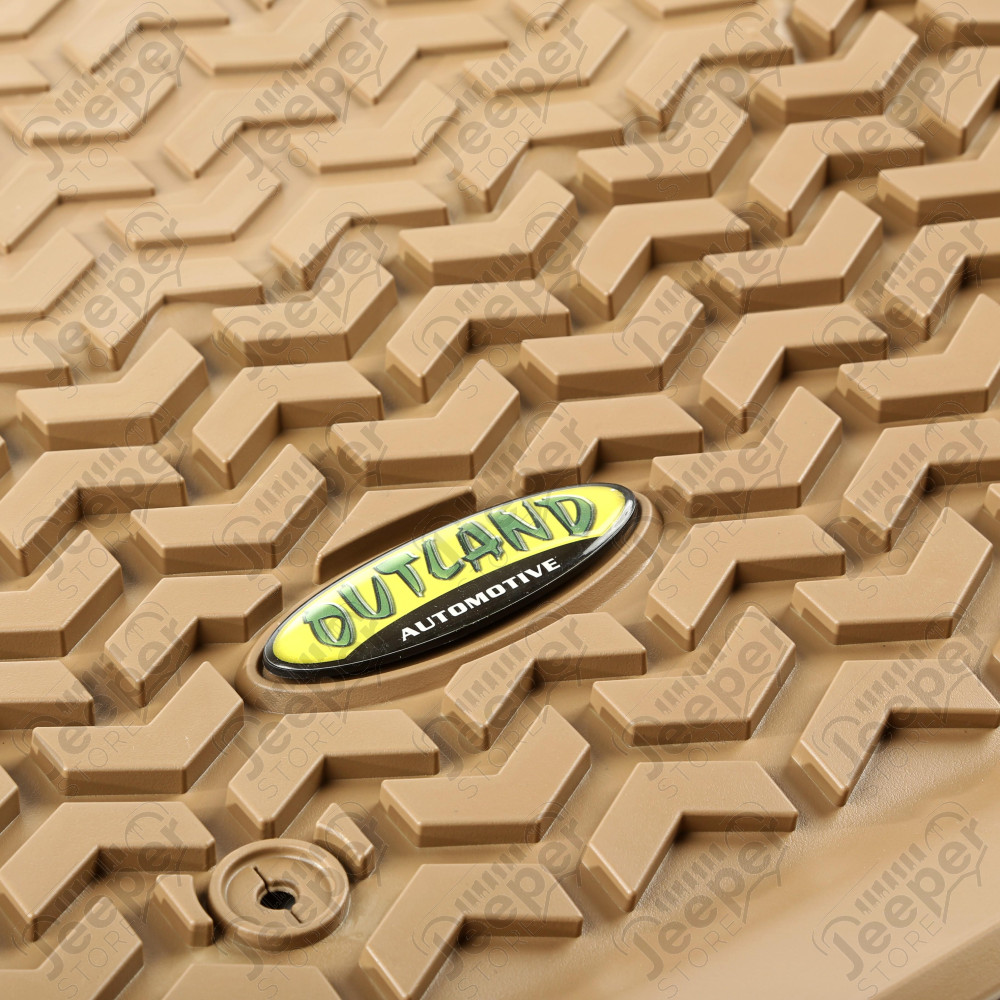 All Terrain Floor Liner, Front Pair, Tan 02-18 Dodge Ram 1500-3500