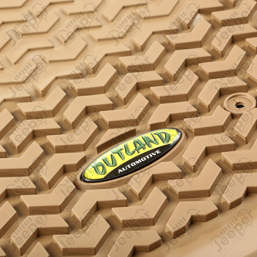 All Terrain Floor Liner, Front Pair, Tan 12-18 Toyota Tacoma