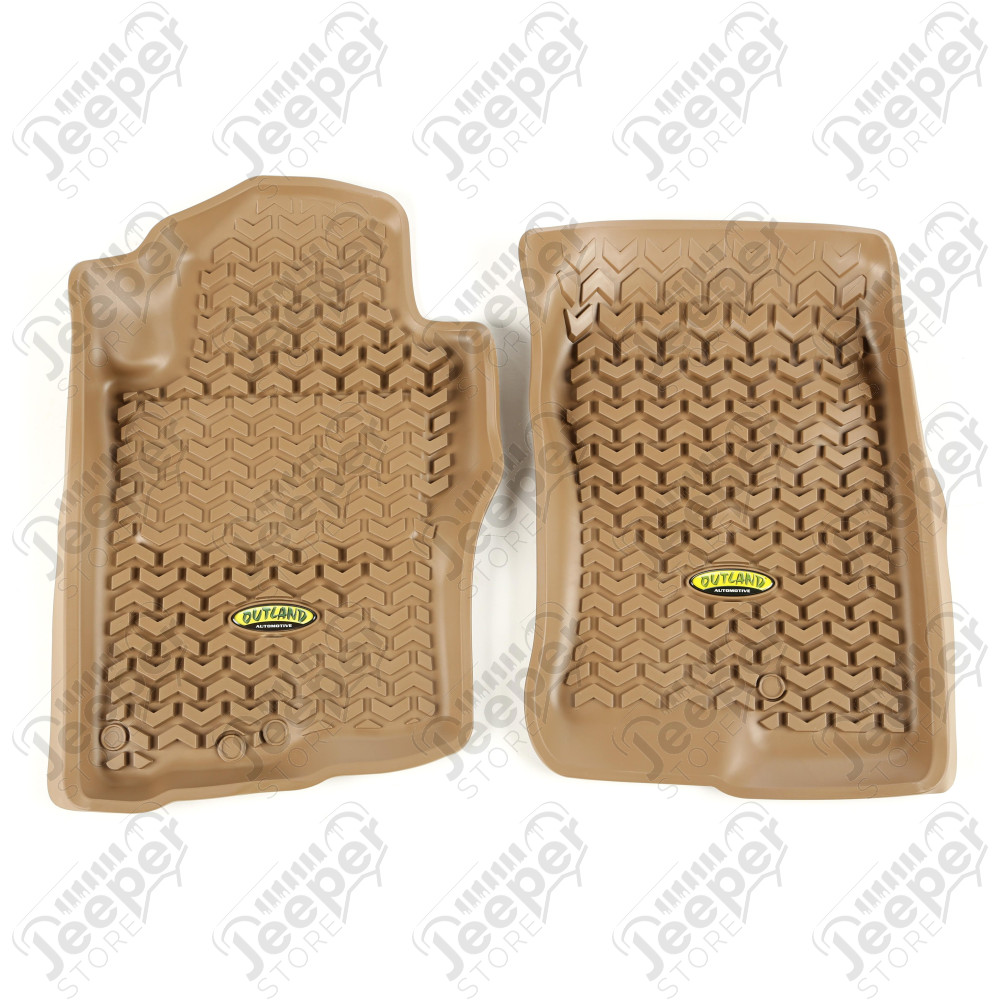 All Terrain Floor Liner, Front Pair, Tan; 05-18 Pathfinder/Xterra