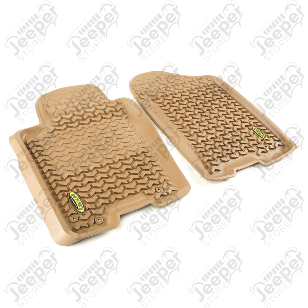 All Terrain Floor Liner, Front Pair, Tan 12-17 Nissan Armada/Titan