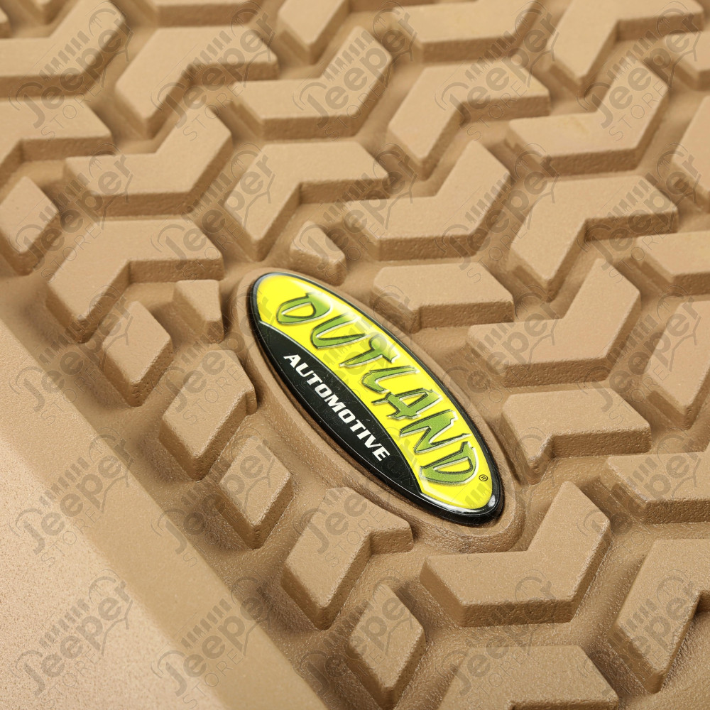 All Terrain Floor Liner, Rear, Tan 12-18 Nissan Titan Pickup