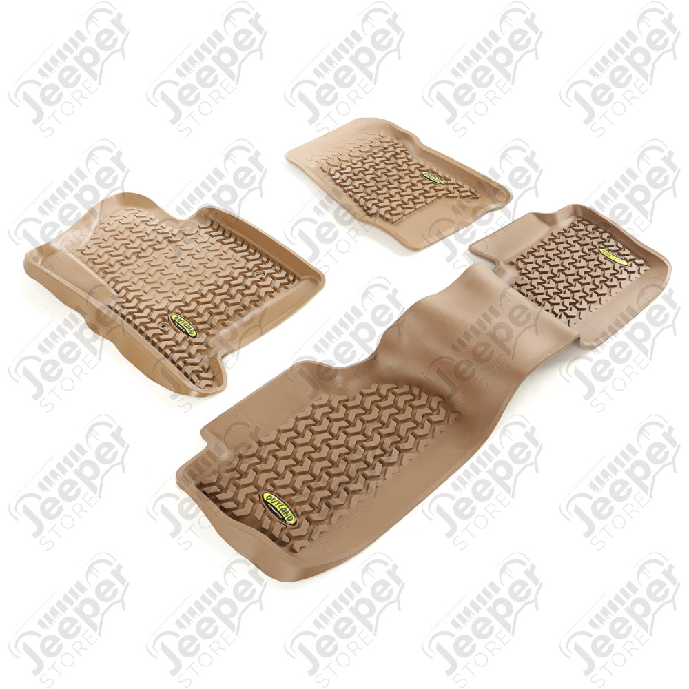 All Terrain Floor Liner Kit, Tan 14-18 GM Crew Cab Pickup