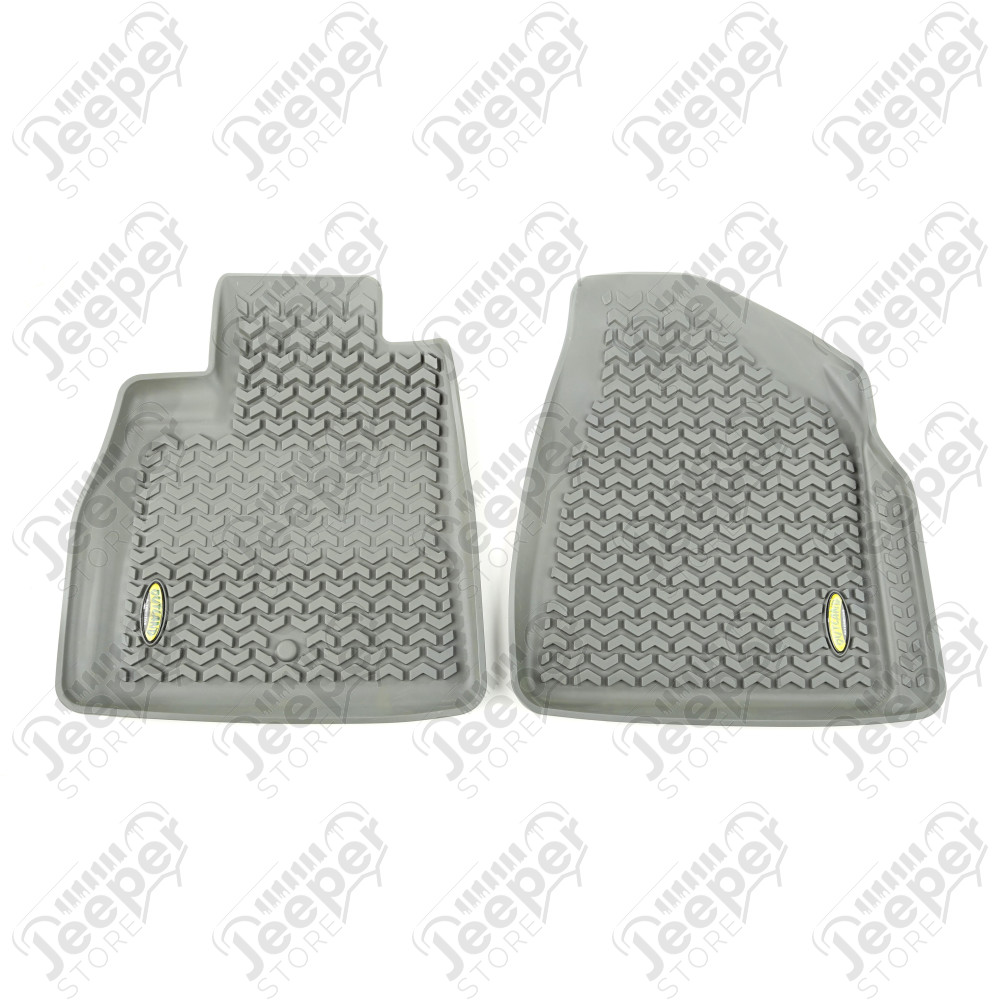 All Terrain Floor Liner, Front Pair, Gray; 07-17 Acadia/Travers/Enclav