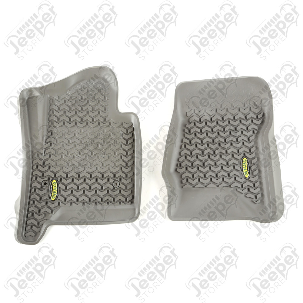 All Terrain Floor Liner, Front Pair, Gray; 14-18 GM SUV/Truck