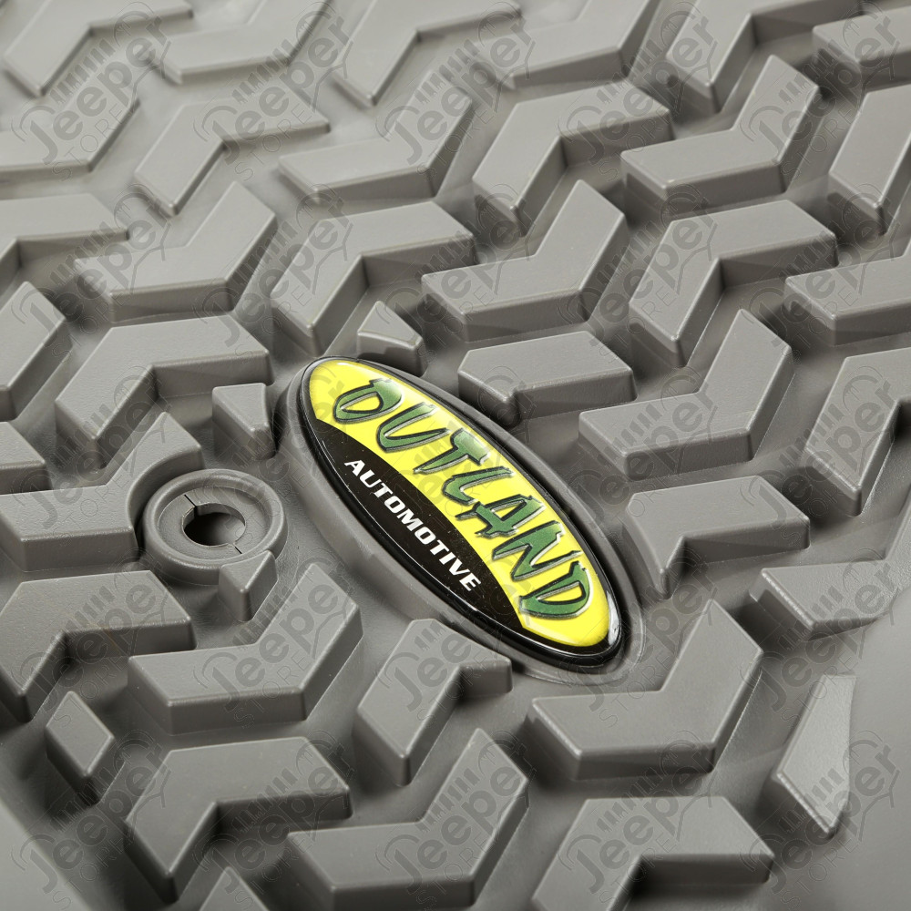All Terrain Floor Liner, Front Pair, Gray 14-18 GM SUV/Truck
