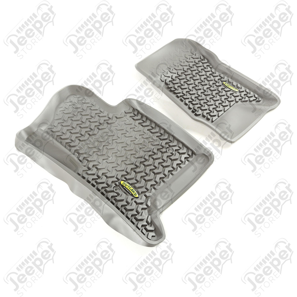 All Terrain Floor Liner, Front Pair, Gray 14-18 GM SUV/Truck