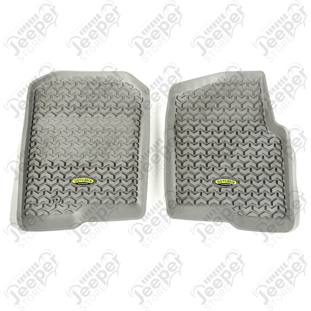 All Terrain Floor Liner, Front Pair, Gray; 04-08 Ford Mark LT/F-150