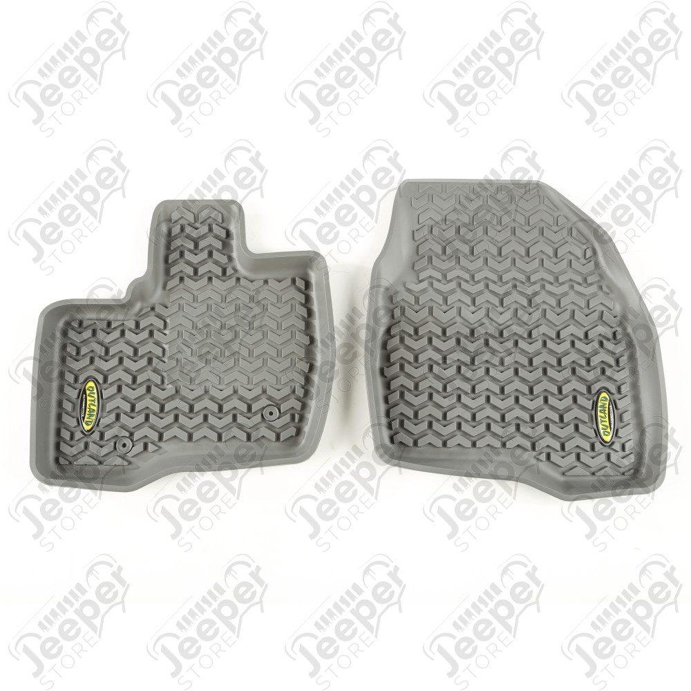 All Terrain Floor Liner, Front Pair, Gray; 11-14 Ford Explorer