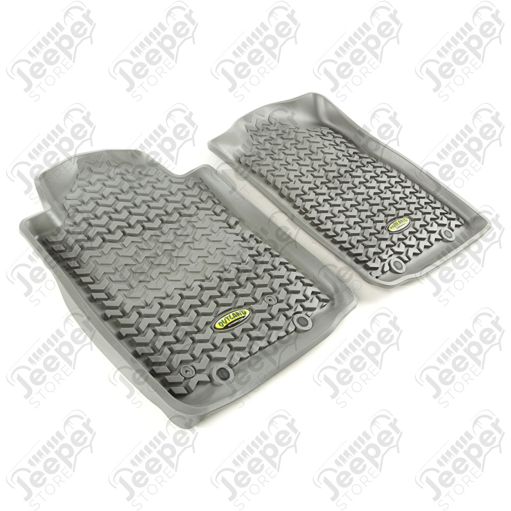 All Terrain Floor Liner, Front Pair, Gray 12-18 Toyota Tacoma