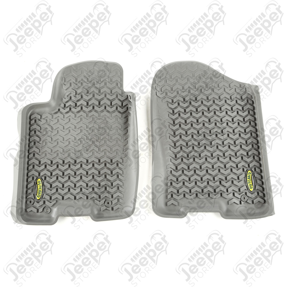 All Terrain Floor Liner, Front Pair, Black; 12-18 Nissan Armada/Titan