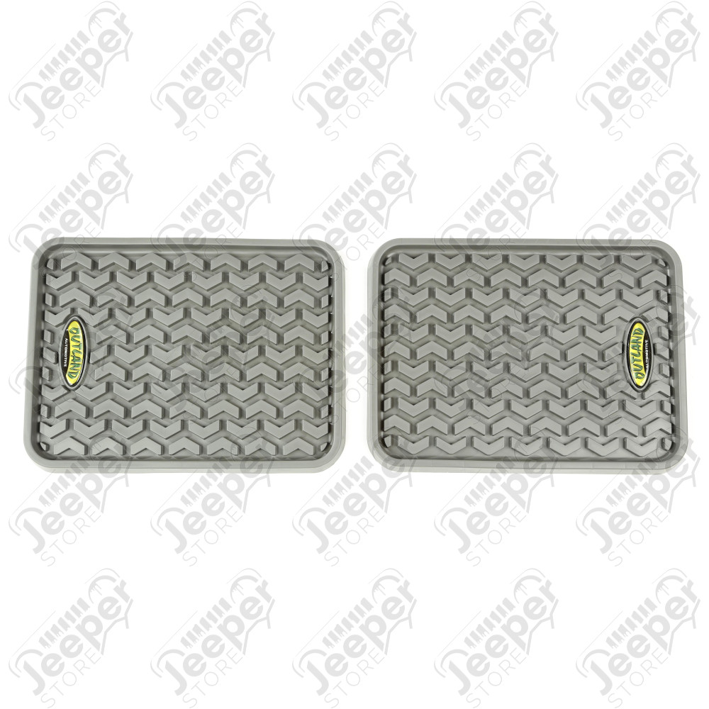 All Terrain Floor Liner, Rear Pair, Gray, Universal