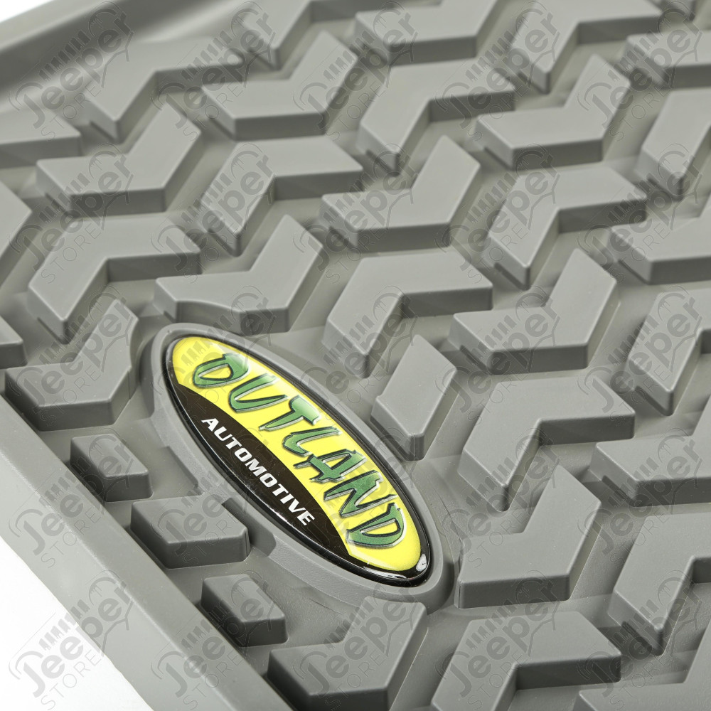 All Terrain Floor Liner, Rear Pair, Gray, Universal
