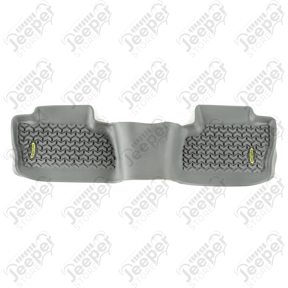 All Terrain Floor Liner, Rear, Gray; 14-18 GM Crew/Double Cab