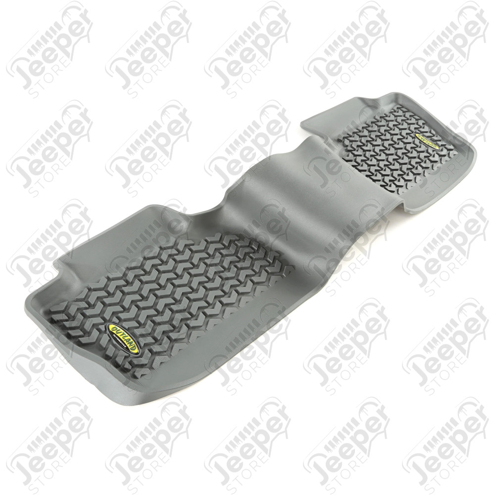 All Terrain Floor Liner, Rear, Gray 14-18 GM Crew/Double Cab