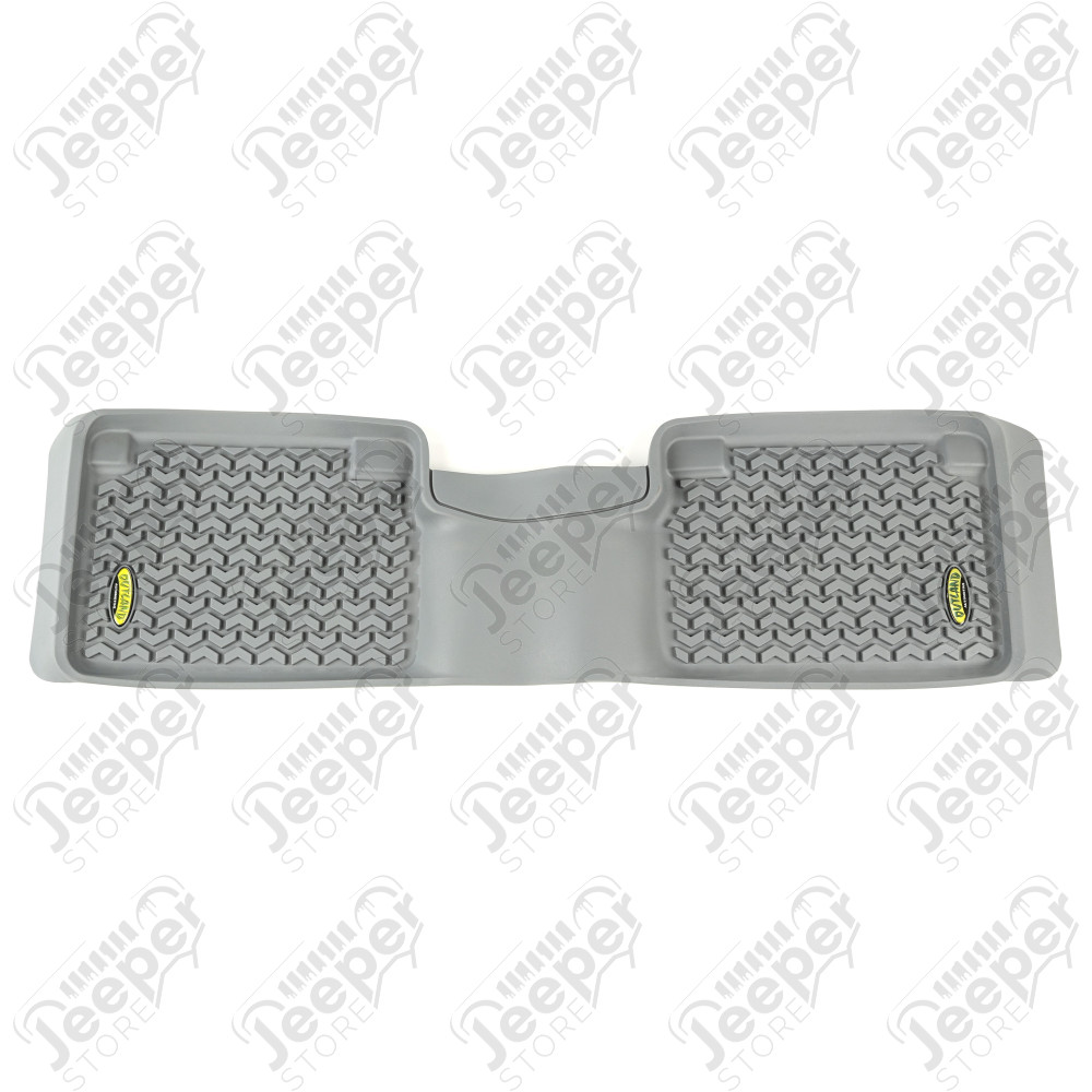 All Terrain Floor Liner, Rear, Gray; 12-18 Nissan Titan