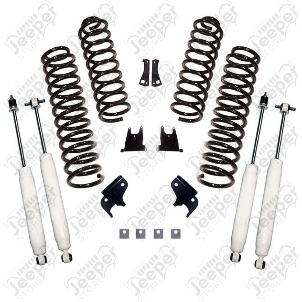 Suspension Lift Kit, 2.5 Inch, Shocks; 07-18 Jeep Wrangler JK, 2 Door