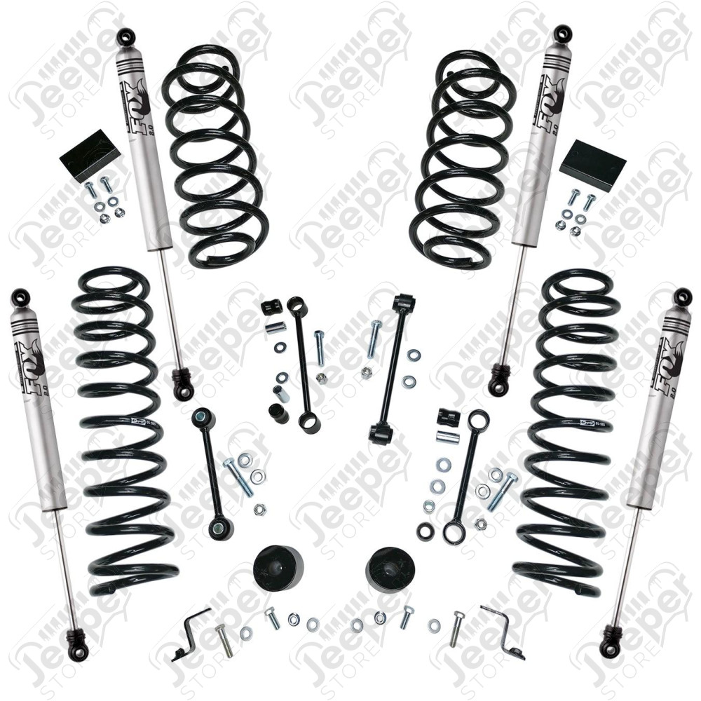 2.5" Lift Kit w/ Fox Shocks; 18-20 Wrangler JL, 4Dr