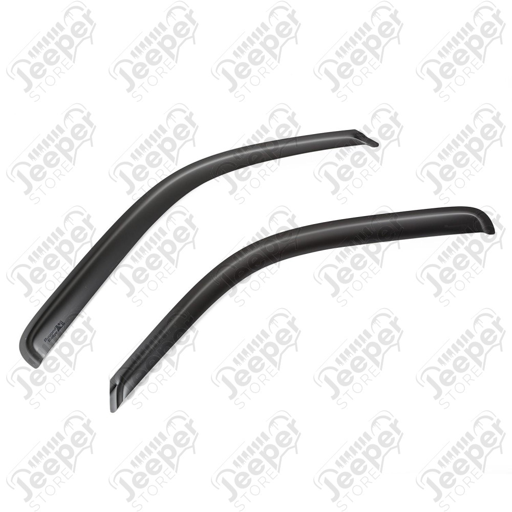 Window Visor Kit, Front, Matte Black; 99-07 GM Pickup/SUV