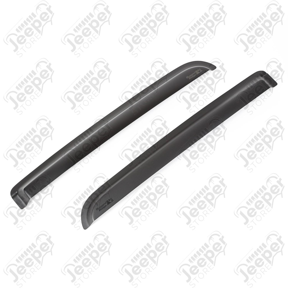 Window Visor Kit, Rear, Matte Black; 09-14 Ford F-150 Crew Cab Pickup