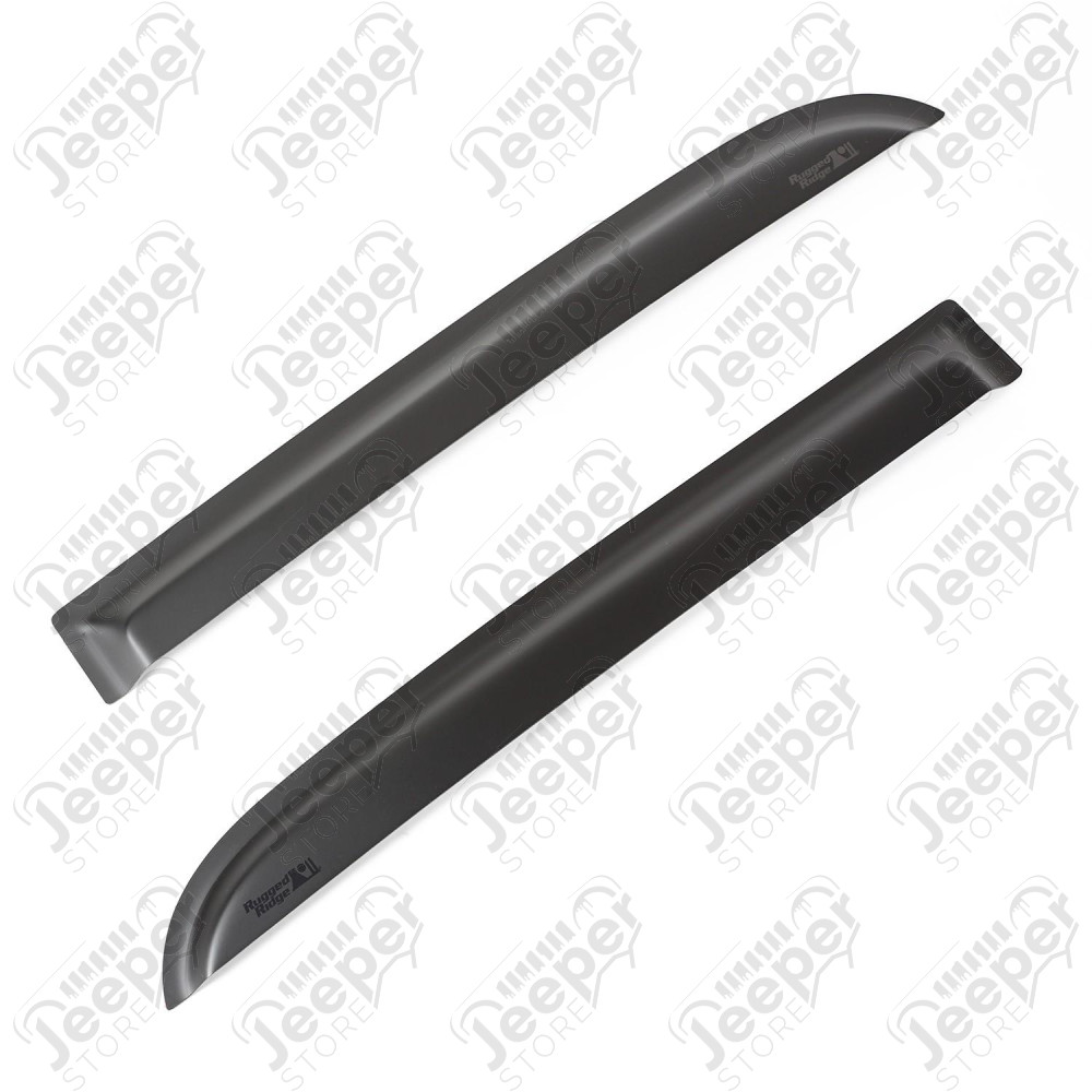 Window Visor Kit, Rear, Matte Black; 04-06 Toyota Tundra Double Cab