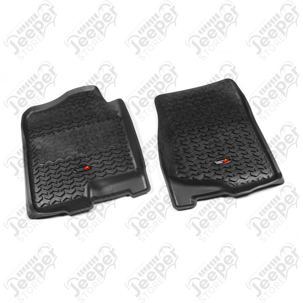 All Terrain Floor Liner, Front Pair, Black; 07-14 GM Truck/SUV