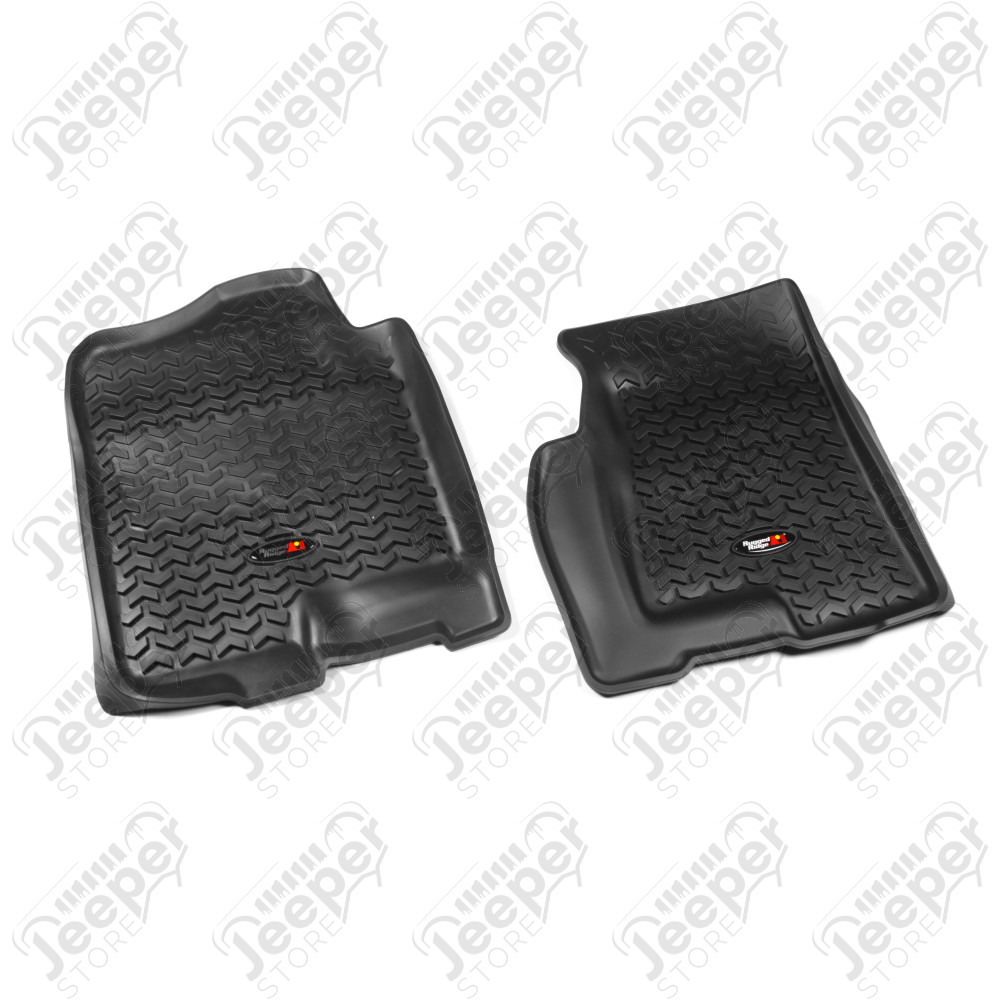 All Terrain Floor Liner, Front Pair, Black; 99-06 GM Truck/SUV