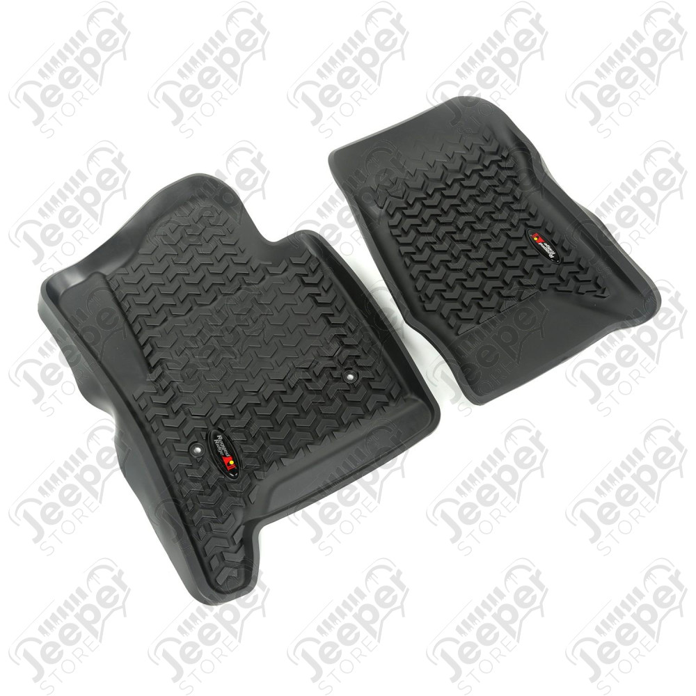Floor Liner, Front; Black, 2014-2018 Chevrolet / GMC Silverado / Sierra 1500 Regular / Extended / Crew Cab, 15-20 2500 / 3500 Regular / Doube / Crew Cab / Suburban / Tahoe / Escalade / Yukon / Yukon XL 