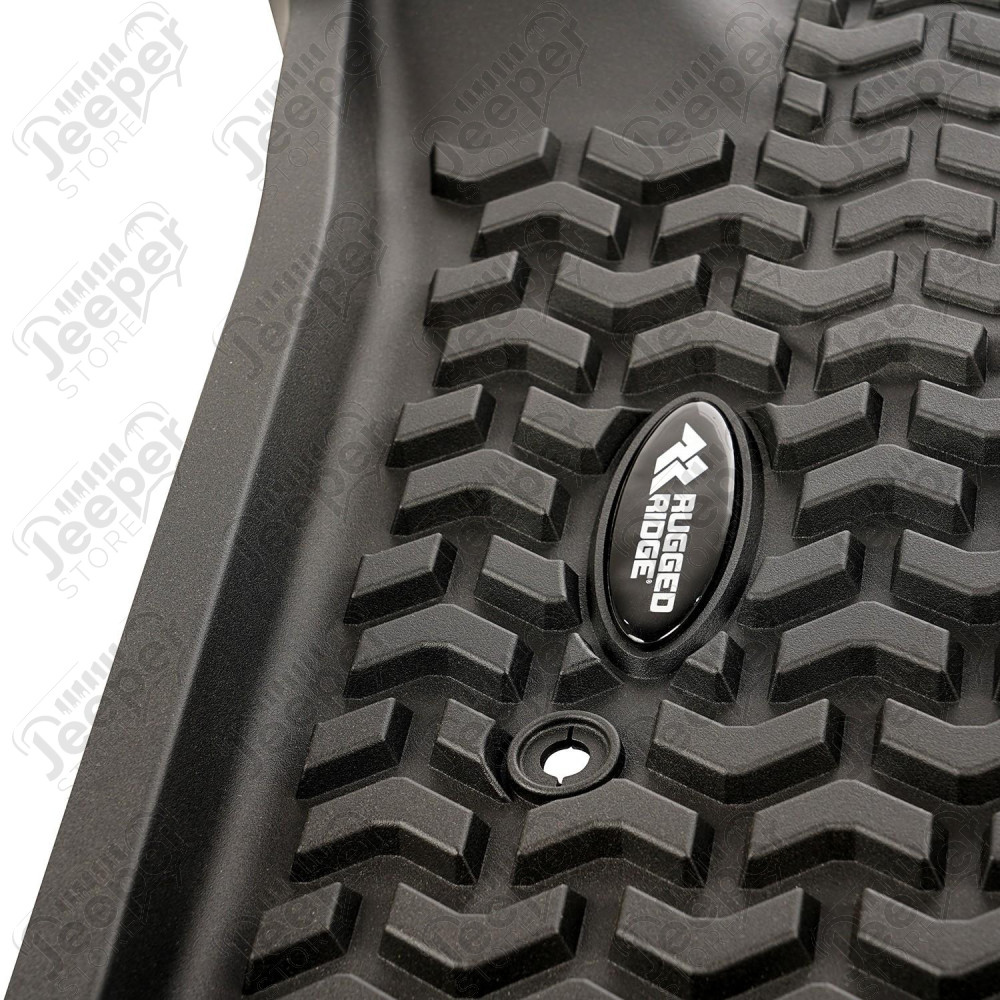 Floor Liner, Front Black, 2020 Chevy Silverado Crew