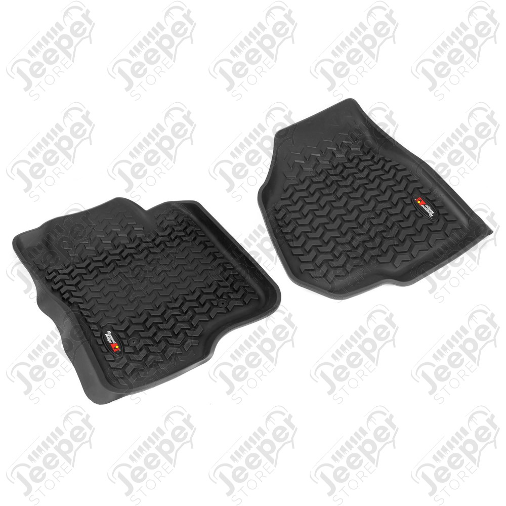 All Terrain Floor Liner, Front Pair, Black; 12-16 Ford F-250/F-350