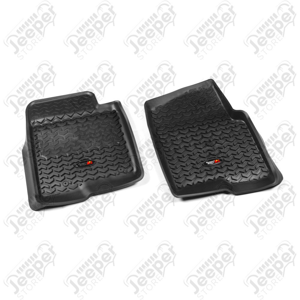 All Terrain Floor Liner, Front Pair, Black; 11-14 Ford F-150