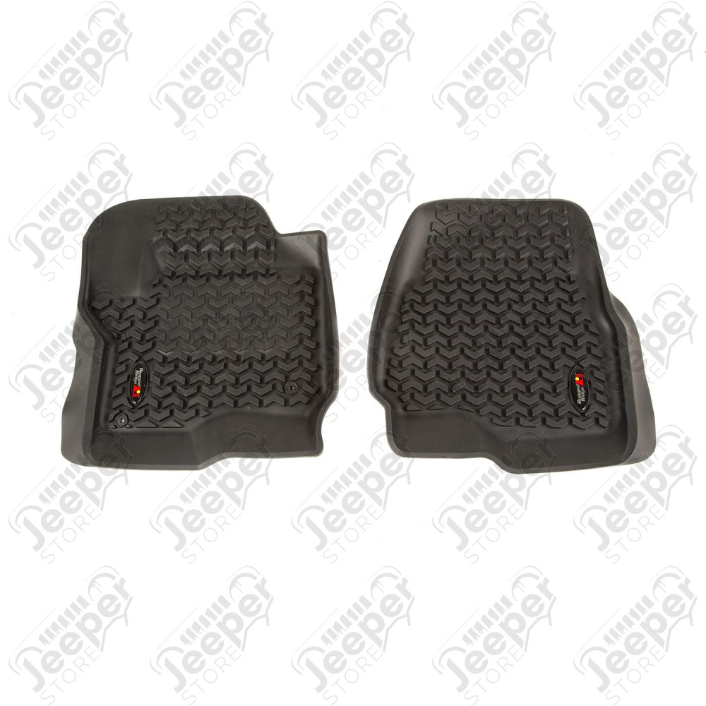 All Terrain Floor Liner, Front Pair, Black; 17-18 Ford F-250