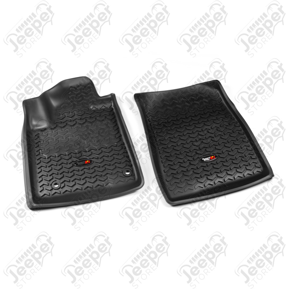 Floor Liner, Front; Black, 2012-2020 Toyota Sequoia / Tundra Regular / Double Cab / Crew Max 