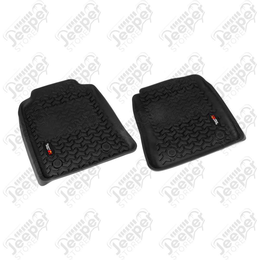 All Terrain Floor Liner, Front Pair, Black; 12-14 Hilux DoubleCab