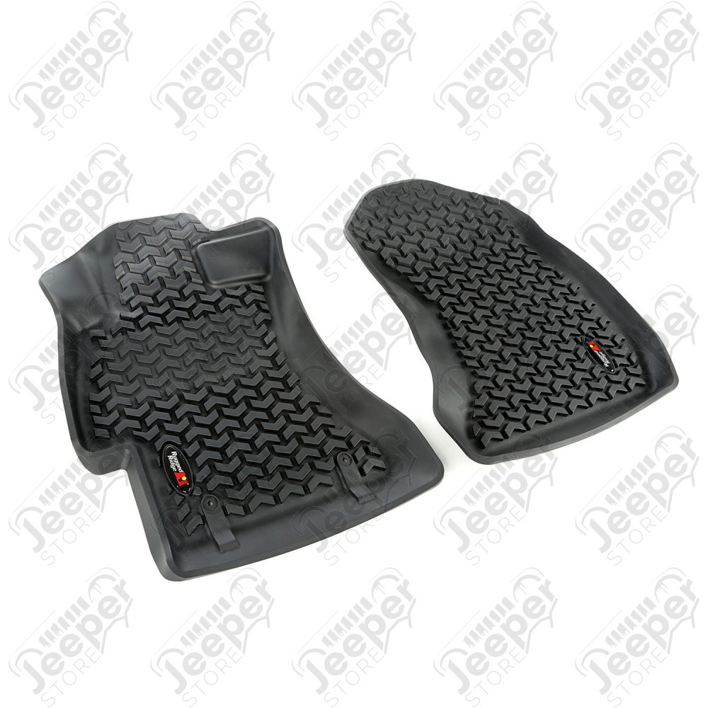 All Terrain Floor Liner, Front Pair, Black; 14-18 Subaru Forester
