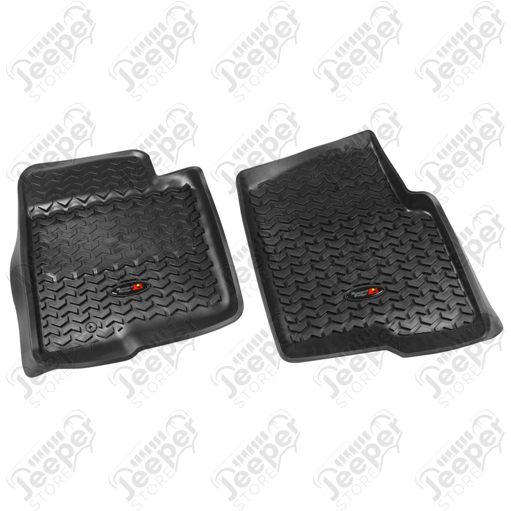 All Terrain Floor Liner Kit, Black; 09-14 Ford F-150 Regular Cab