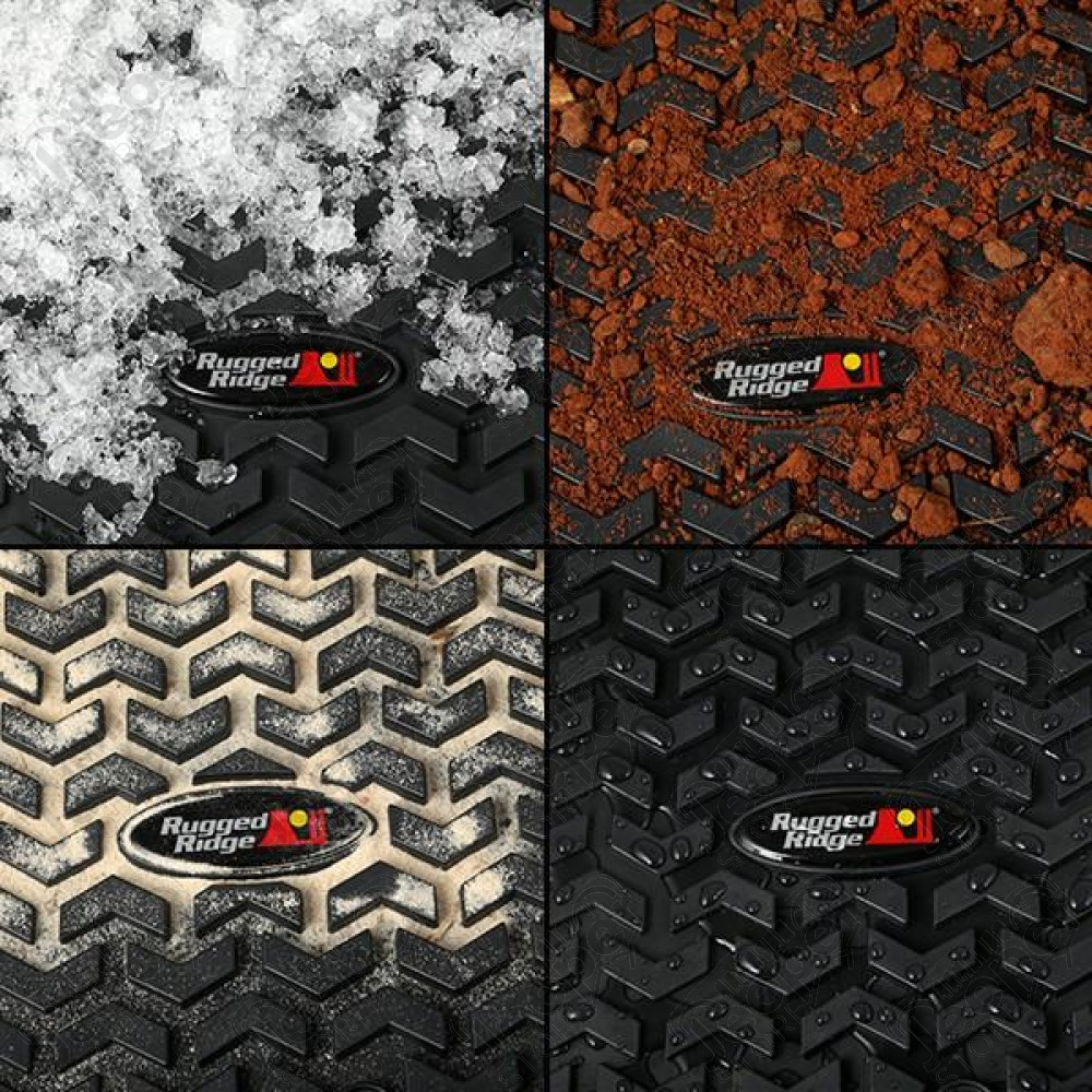 All Terrain Floor Liner Kit, Black 09-14 Ford F-150 Regular Cab