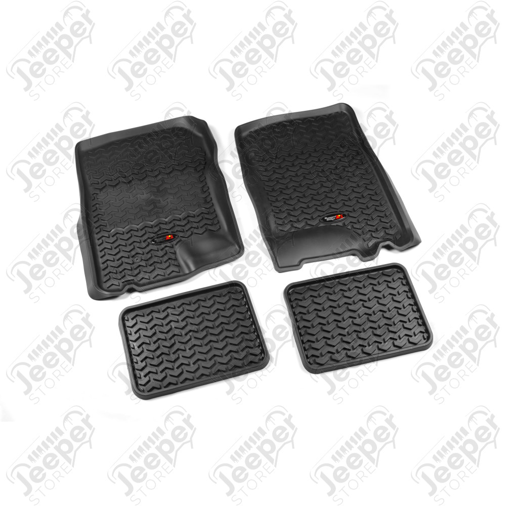 All Terrain Floor Liner Kit, Black; 97-03 Ford F-150