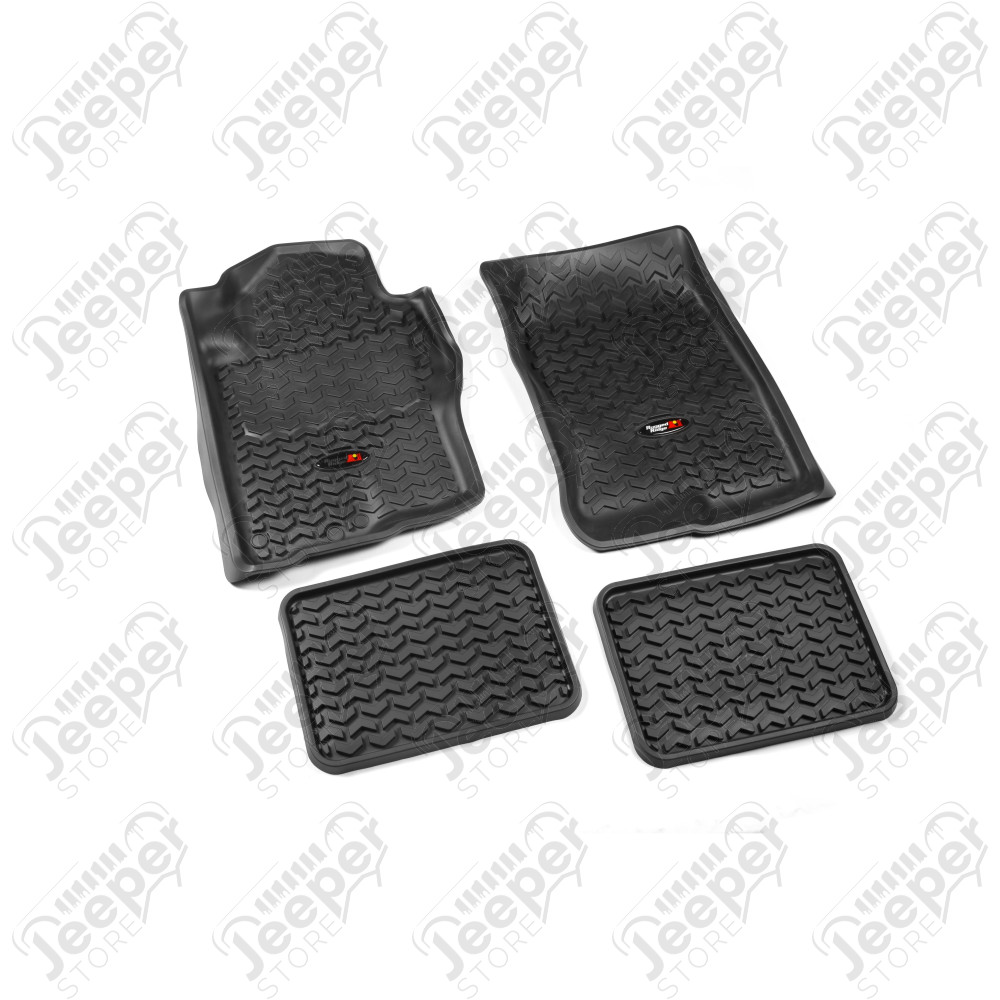 All Terrain Floor Liner Kit, Black; 05-12 Nissan Pathfinder/Xterra