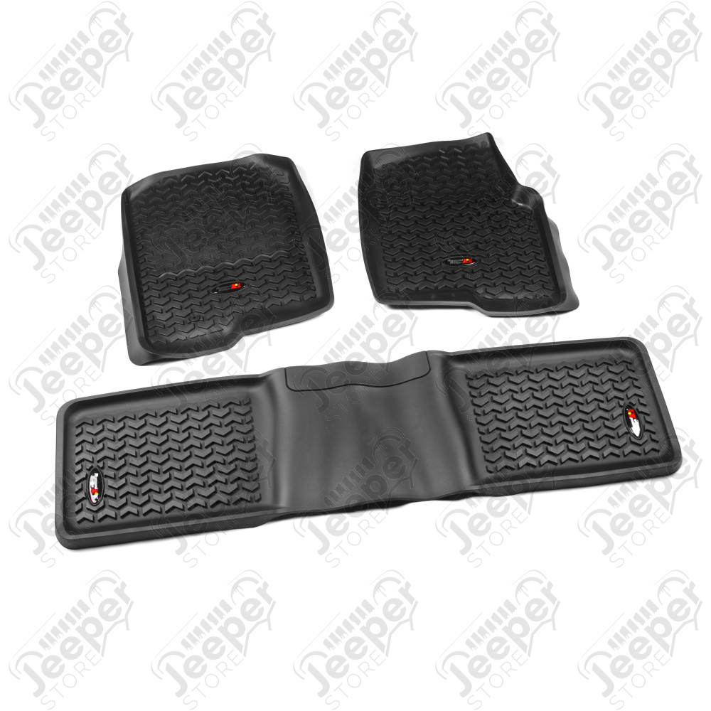 All Terrain Floor Liner Kit, Black; 04-08 Ford F-150 Reg/Ext/SuperCrew
