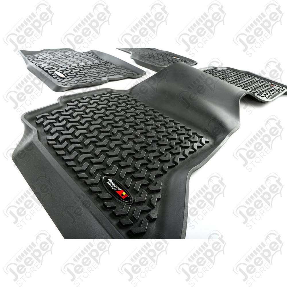 All Terrain Floor Liner Kit, Black 09-18 Ram 1500-3500 Crew Cab