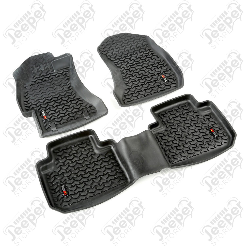All Terrain Floor Liner Kit, Black; 14-18 Subaru Forester