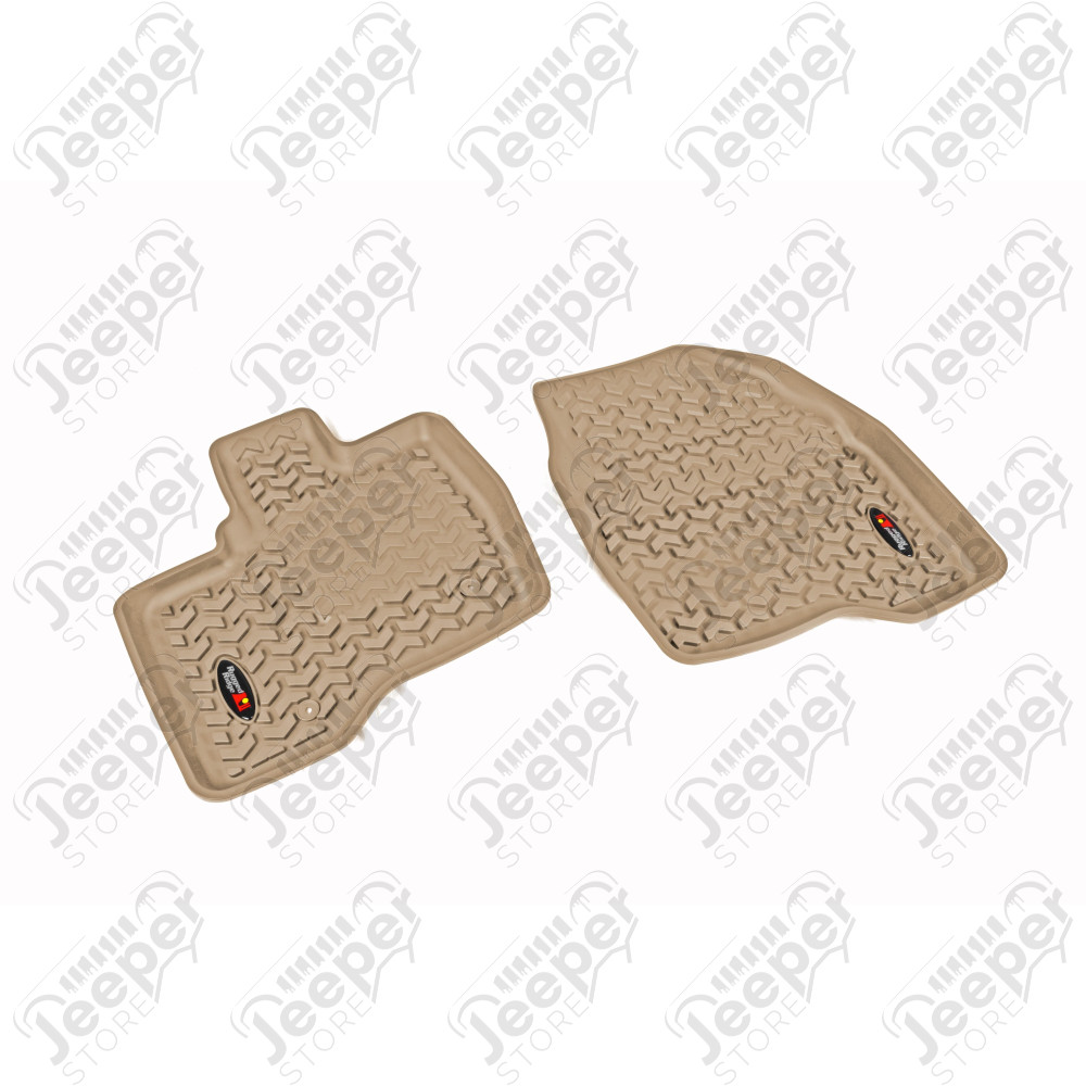 All Terrain Floor Liner, Front Pair, Tan; 11-14 Ford Explorer