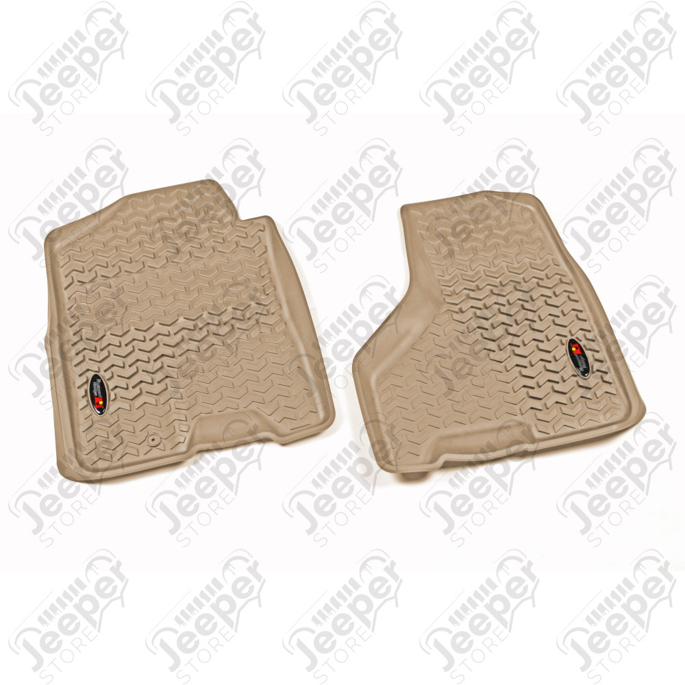 All Terrain Floor Liner, Front Pair, Tan; 09-11 Ram 1500-3500 Crew